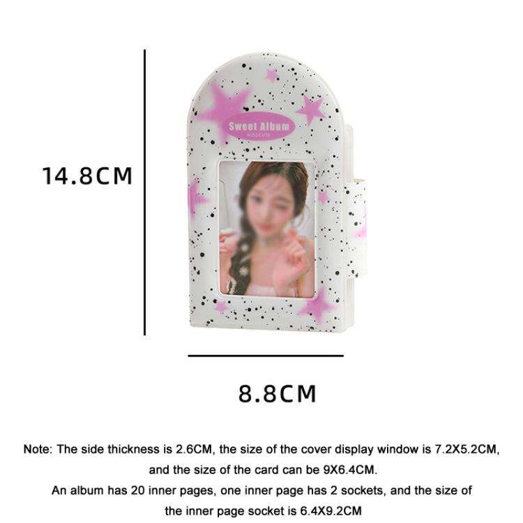 Hisocute Square Snap Album Girls 3 inch Postcards Album Holder Student Polaroid Collect Organizer...