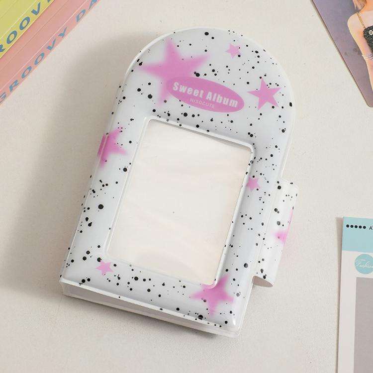 Hisocute Square Snap Album Girls 3 inch Postcards Album Holder Student Polaroid Collect Organizer...