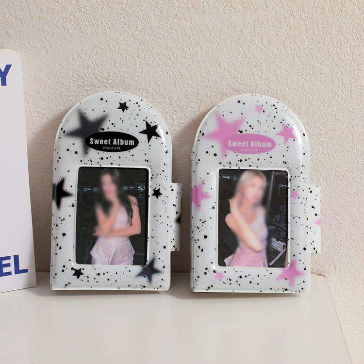 Hisocute Square Snap Album Girls 3 inch Postcards Album Holder Student Polaroid Collect Organizer...