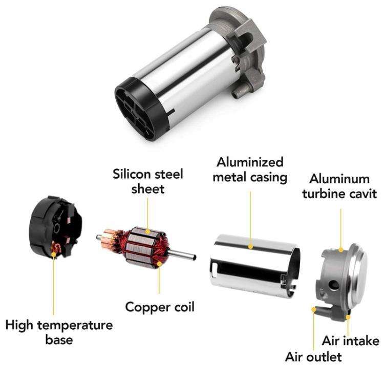 12V Car Electric Horn Air Pump Compressor(Silver)