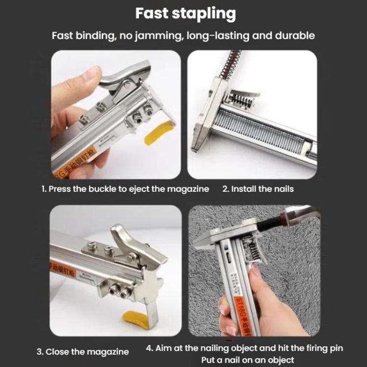 Manual Wire Trough Steel Nail Cement Nail Tool, Specifications: ST18