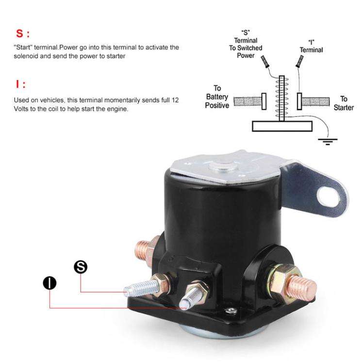 Heavy Duty Starter Solenoid Relay For Ford / Jeep / Lincoln / Mercury 1958-1991 SW-3 Parts(B6AZ-1...