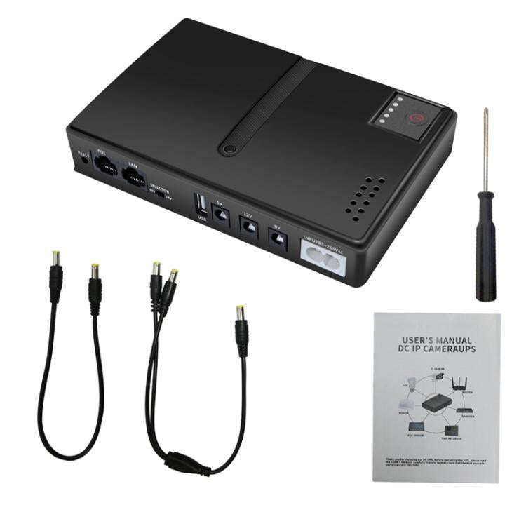 Uninterruptible Power Supply with DC Output 5V/9V/12V for Router, Modem, Security Camera, Mobile ...
