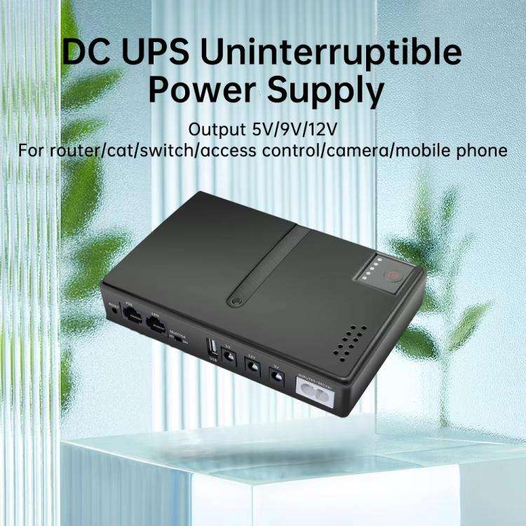 Uninterruptible Power Supply with DC Output 5V/9V/12V for Router, Modem, Security Camera, Mobile ...