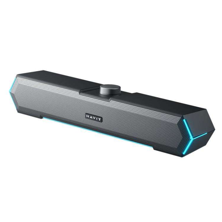 Havit M19 RGB Lighting Effect Desktop Computer Wired Speaker, Color: Black Standard Version