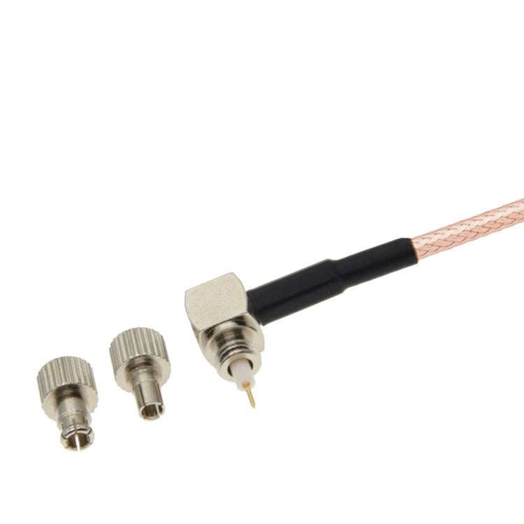 10cm F Male Straight To Dual TS9 / CRC9 Male Degree Coaxial RF Cable RG316 Jumper Cable