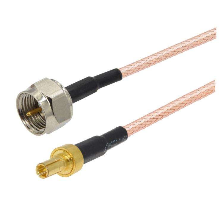 10cm F Male To CRC9 Male Coaxial RF Cable RG316 Jumper Cable