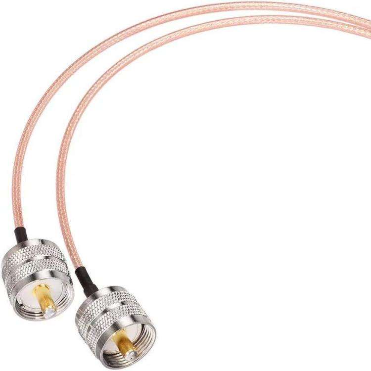30cm UHF Female To 2 UHF Male 1 In 2 Cable SO239 To PL259Y Adapter Cable