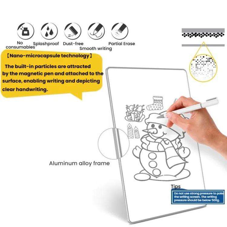 Nano-Microcapsule Magnetic Whiteboard Drawing Draft Writing Board, Size: A3 20 Inches