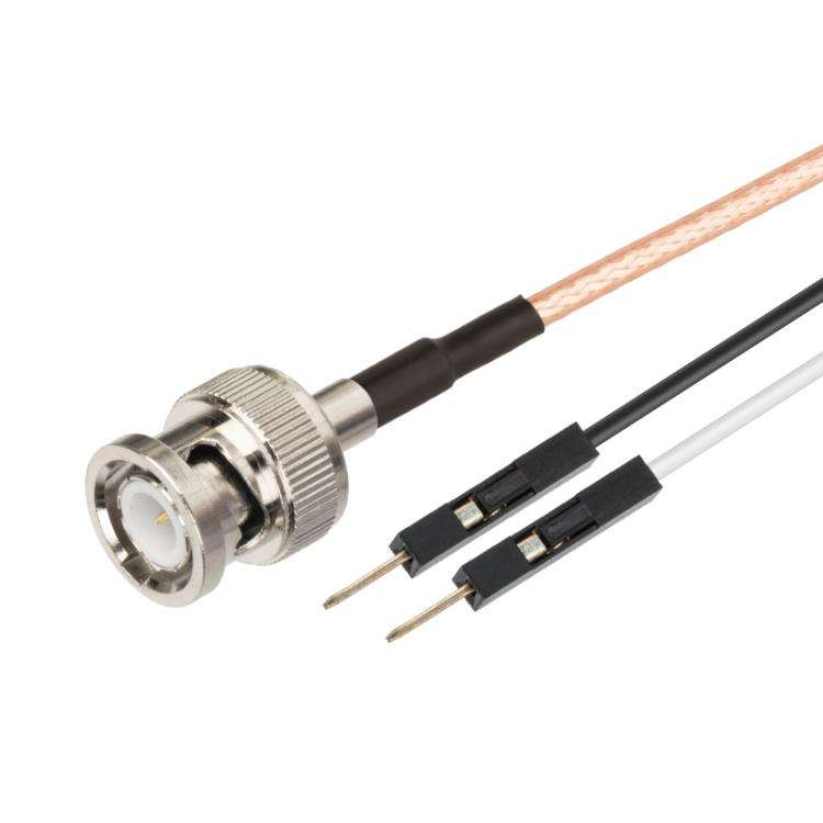 BNC Male To Dual DuPont Male RG316 RF Test Extension Adapter Cable(1m)
