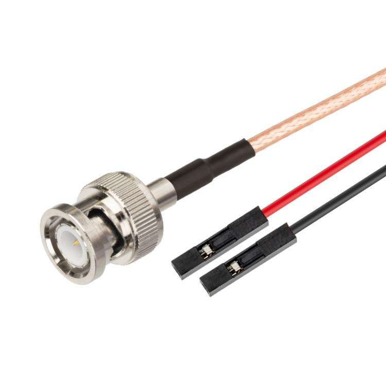 BNC Male To Dual DuPont Female RG316 RF Test Extension Adapter Cable(0.5m)
