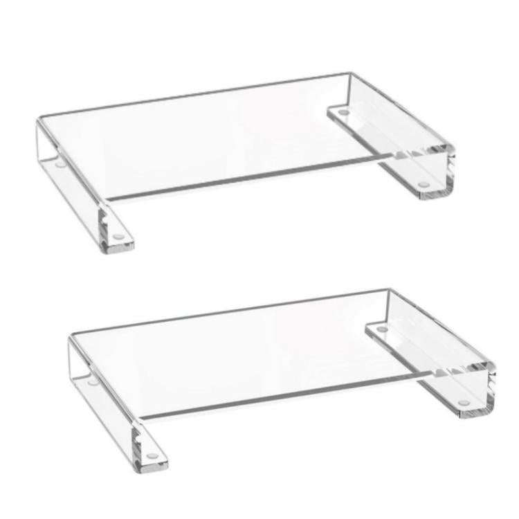 Acrylic Tray Base Dressing Table Storage Rack, Specifications: 2pcs