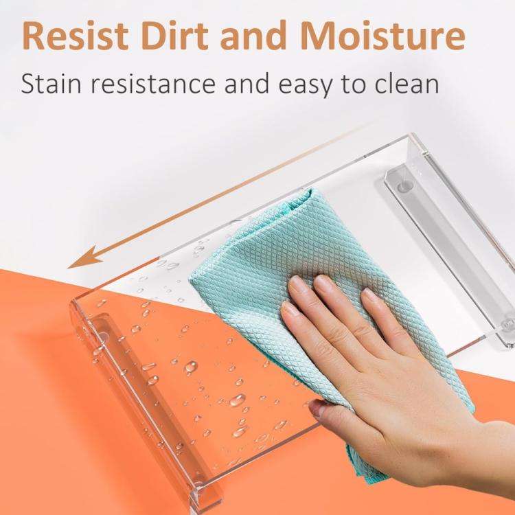 Acrylic Tray Base Dressing Table Storage Rack, Specifications: 2pcs