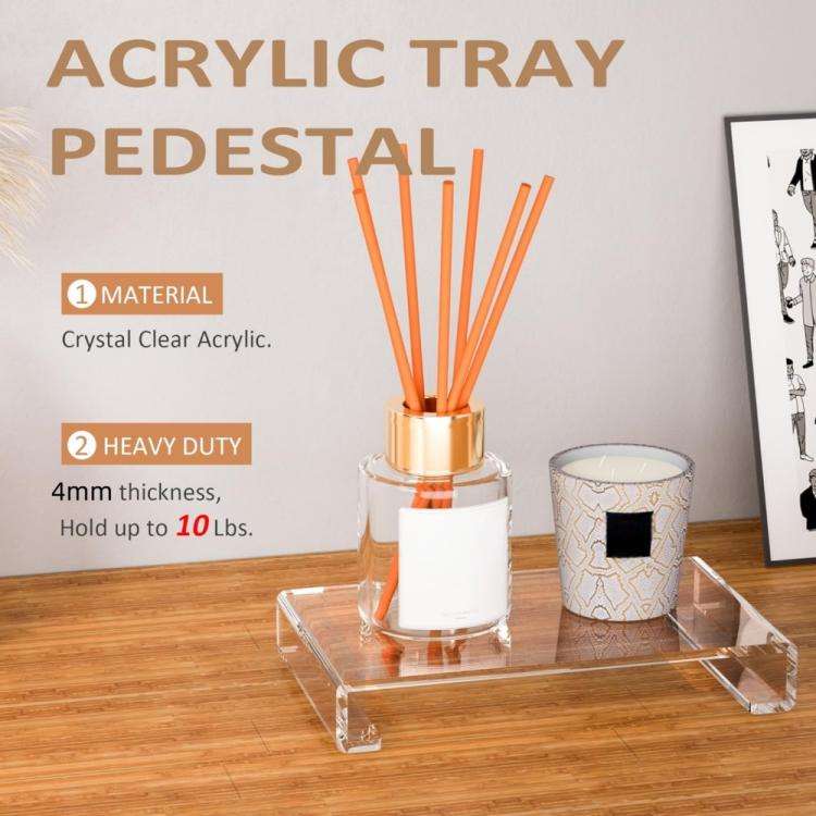 Acrylic Tray Base Dressing Table Storage Rack, Specifications: 1pc