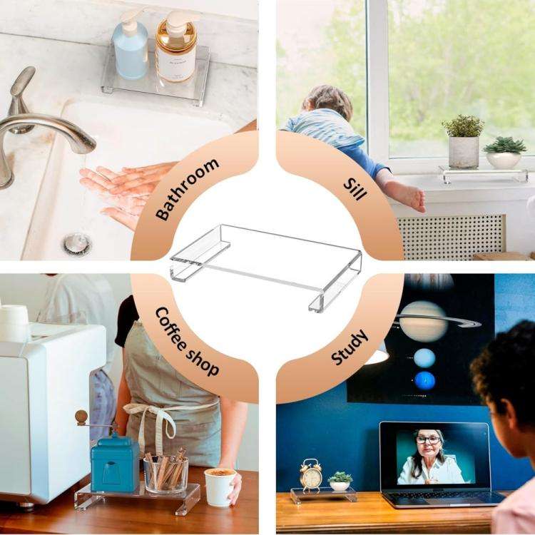 Acrylic Tray Base Dressing Table Storage Rack, Specifications: 1pc