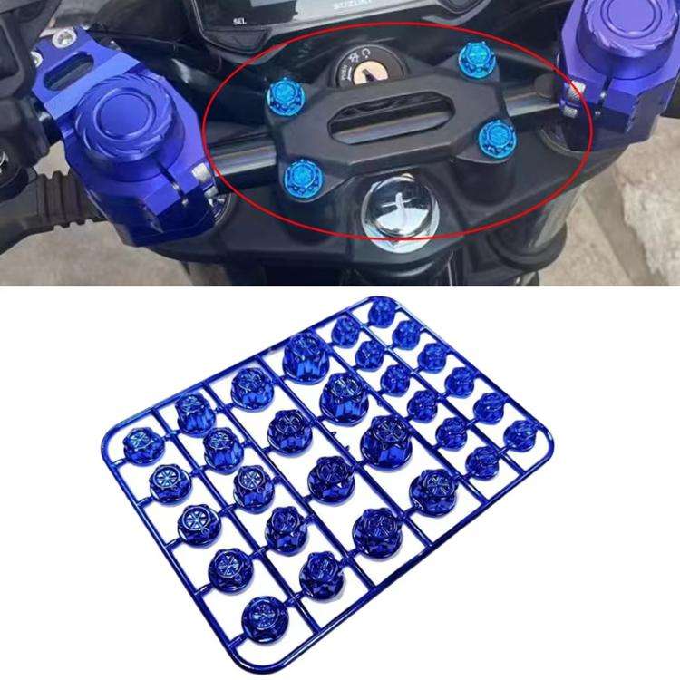 E-Bike Motorcycle Hexagonal Screw Cap Modification Accessories Electroplated Burned Titanium Scre...