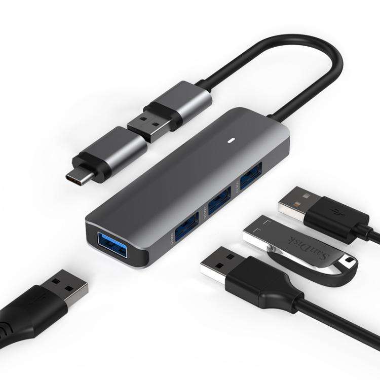 Blueendless Type-C Expansion Dock Multifunctional HUB Docking Station 4-in-1 USB3.0 x 4