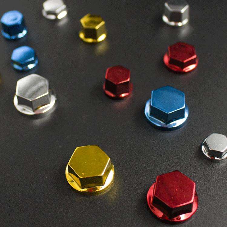 Motorcycle Scooter Modification Parts Screw Cover Decorative Screw Cap(Blue)
