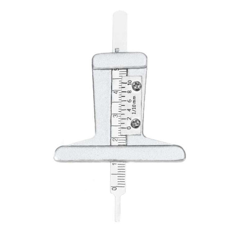0-50mm Stainless Steel Tire Tread Depth Gauge(A1286)