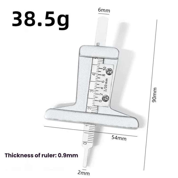0-50mm Stainless Steel Tire Tread Depth Gauge(A1286)