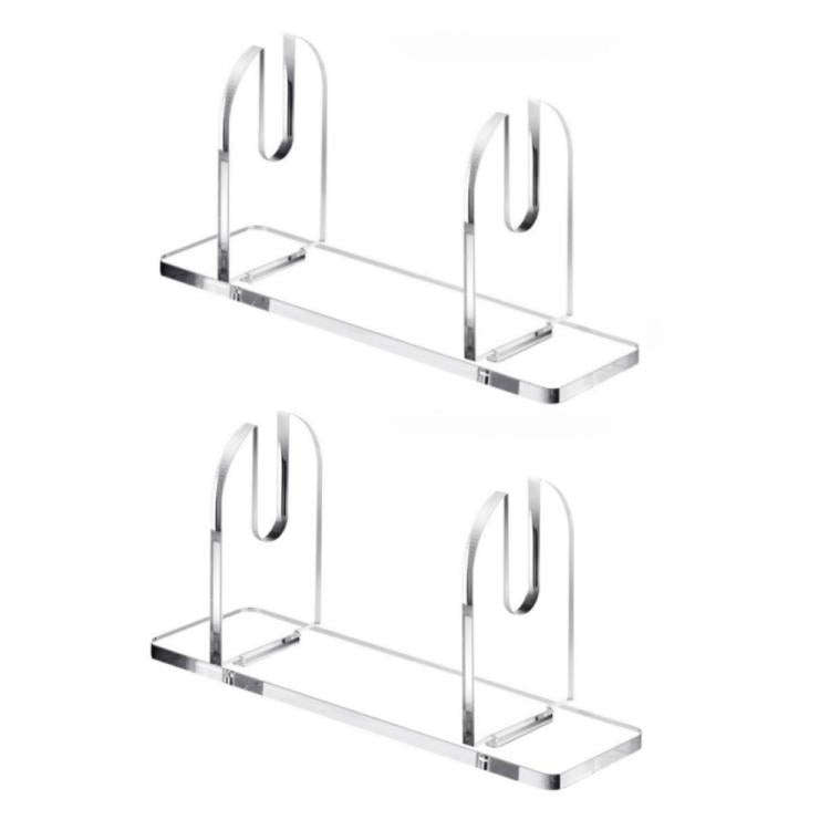 Acrylic Folding Fan Display Stand, Specifications: 2pcs /Pack