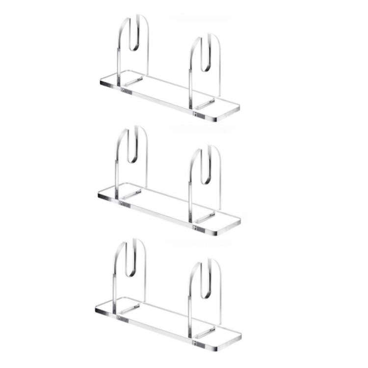 Acrylic Folding Fan Display Stand, Specifications: 3pcs /Pack