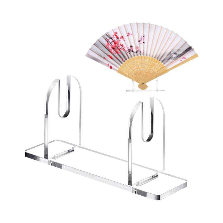 Acrylic Folding Fan Display Stand, Specifications: 3pcs /Pack