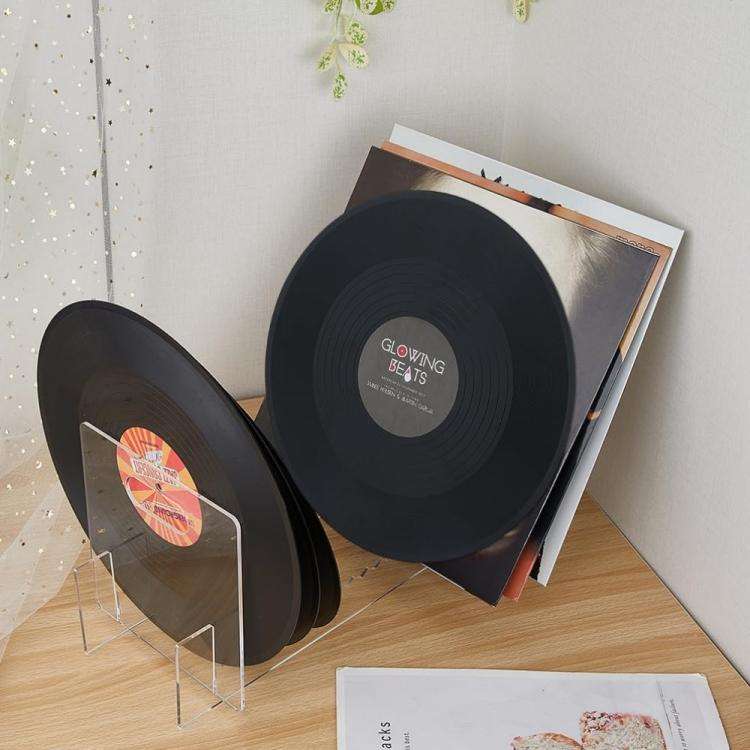 Removable Desktop Acrylic CD Vinyl Record Stand Album Book Display Stand(YX149)