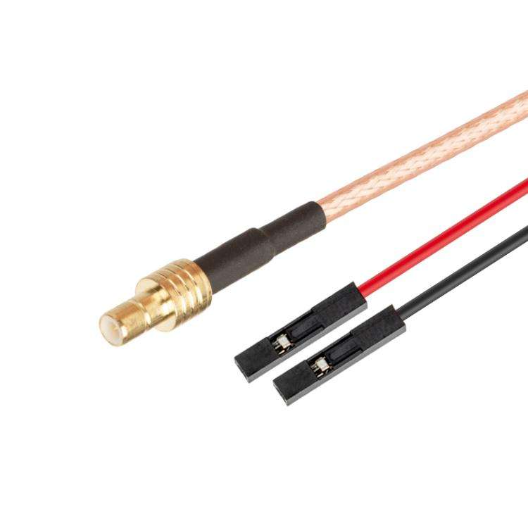 SMB Male To Dual DuPont Female RG316 RF Test Extension Adapter Cable(0.5m)