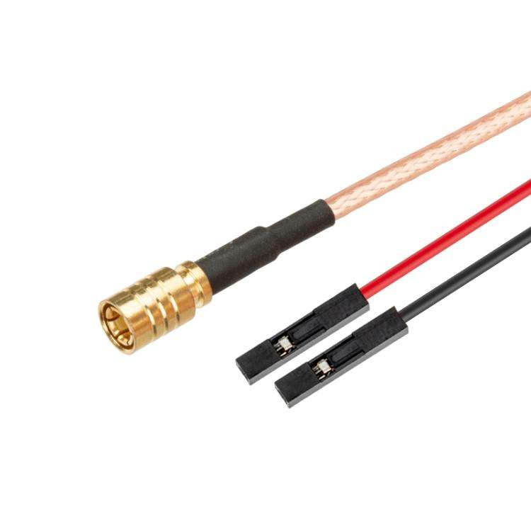 SMB Female To Dual DuPont Female RG316 RF Test Extension Adapter Cable(0.5m)