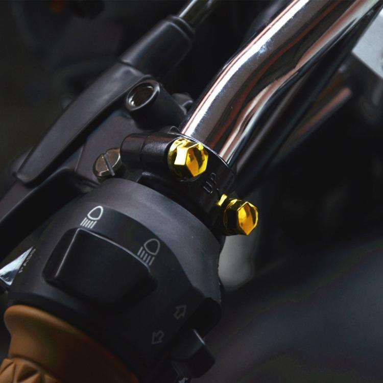 Motorcycle Modification Parts Screw Cap Decorative Parts Scooter Engine Screw Nut Cap Cover(Golden)