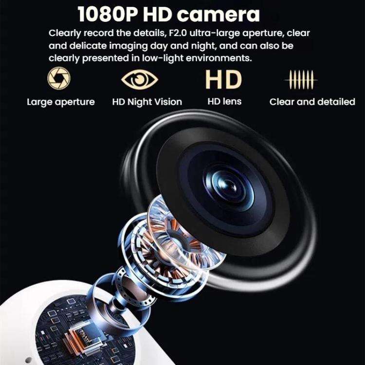Pet Recorder With Collar Cat Dog View Camera, Size: WiFi With 16G Memory Card(White)