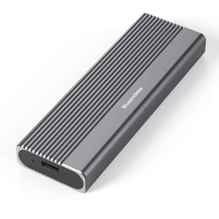 Blueendless 2818SN M.2 Nvme / Sata Dual-protocol Mobile Hard Disk Box with Type-C to USB-A Cable