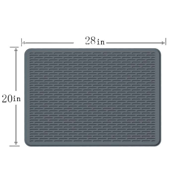 71 x 50 x 0.3cm Large Silicone Stovetop Protective Mat Kitchen Countertop Dish Drainage Stain Pre...