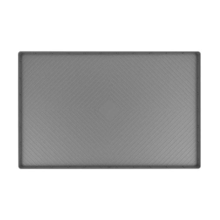 71 x 56cm Diamond Pattern Under Sink Cabinet Mat Kitchen Dishwasher Silicone Drainage Pad(Gray)