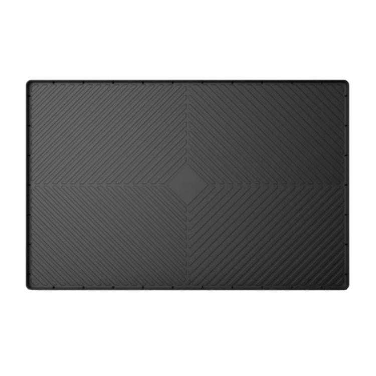 71 x 56cm Diamond Pattern Under Sink Cabinet Mat Kitchen Dishwasher Silicone Drainage Pad(Black)
