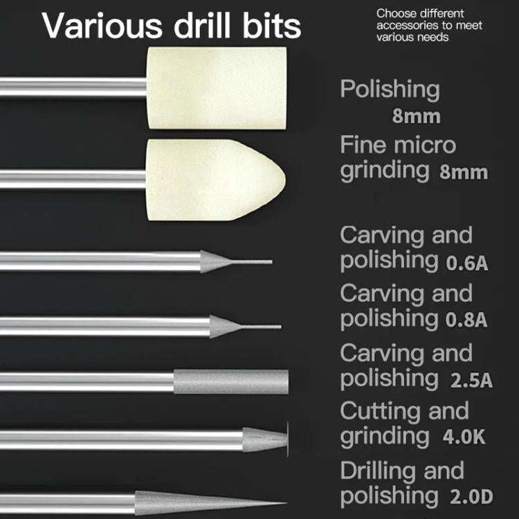 MaAnt D2 Rechargeable Speed Regulating Electric Grinding Pen Small Sanding Machine With 7 Sanding...