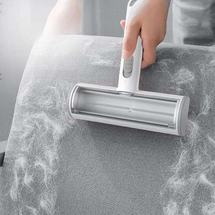 Pet Hair Removal Tool Reusable Lint Roller for Cats & Dogs(Light Gray)