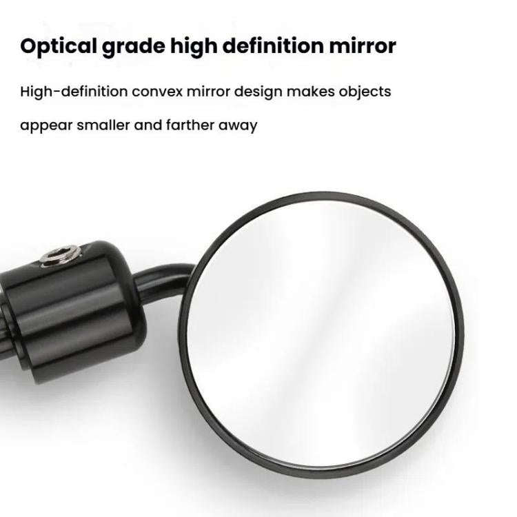2pcs /Set Motorcycle Rearview Mirror Modified Retro Folding Round E-Bike Universal Reversing Mirr...