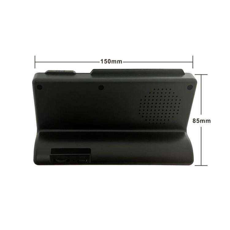 Simple Desktop Clock Perpetual Calendar Alarm Clock(Black)