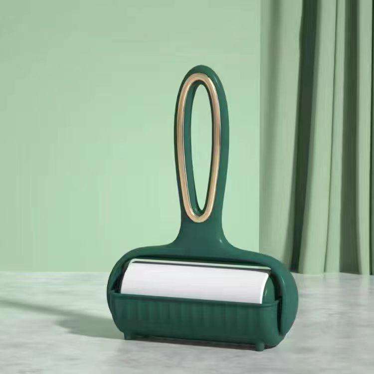 Lint Roller Tearable Pet Hair Removal Brush With 3 Refills(Green)