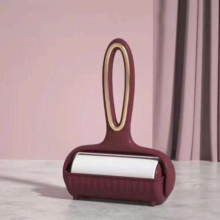 Lint Roller Tearable Pet Hair Removal Brush With 3 Refills(Red)