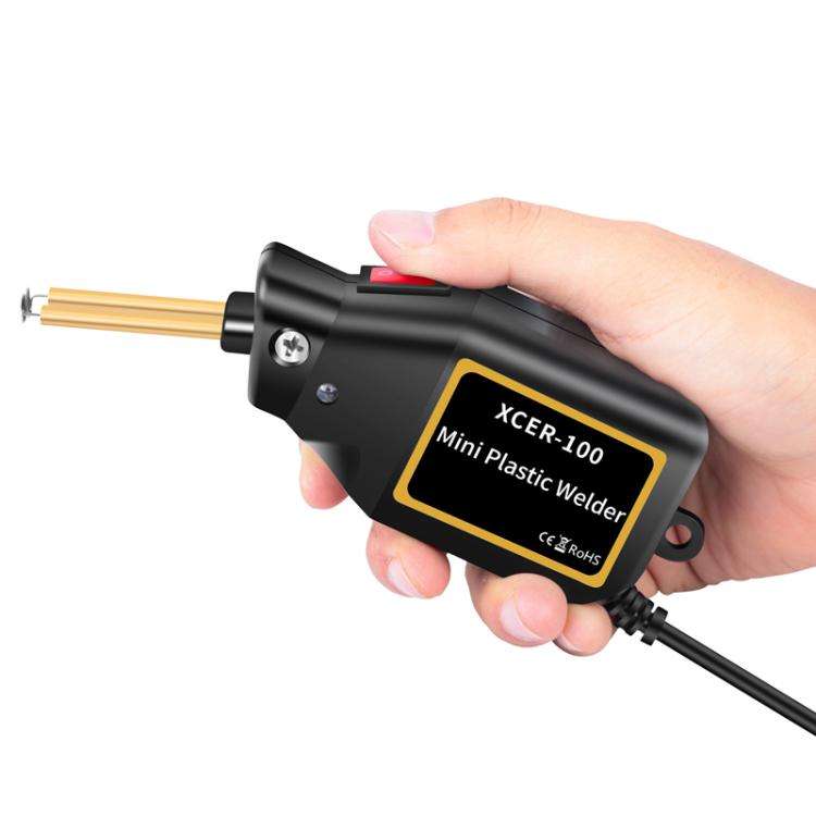 Car Bumper Welding Plastic Welding Tools Welding Wire Patch Nail Hot Stapler Repair Welder, Plug:...