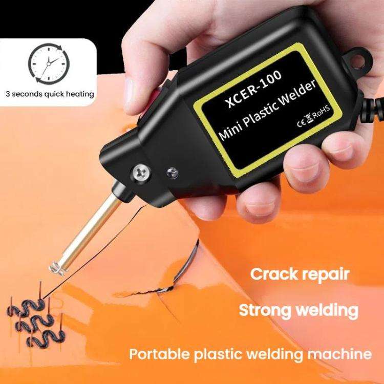 Car Bumper Welding Plastic Welding Tools Welding Wire Patch Nail Hot Stapler Repair Welder, Plug:...