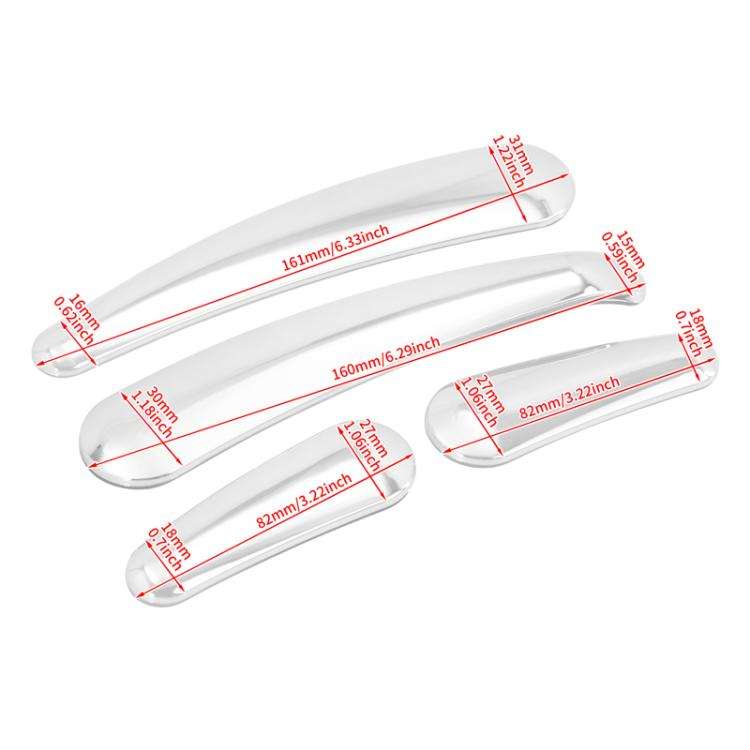 4pcs / Set Motorcycle Tuning Electroplated Teardrop Rocker Arm Sticker For Harley Softtail 2008-2017