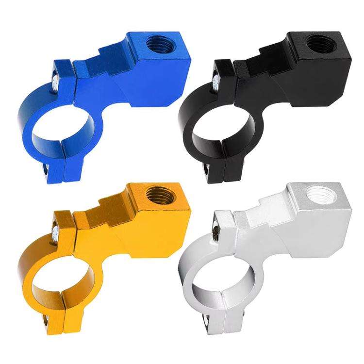 Motorcycle Modified Rear View Mirror Bracket Holder Clamp E-Bike Mirror Mount Reflector Clamp(Dar...