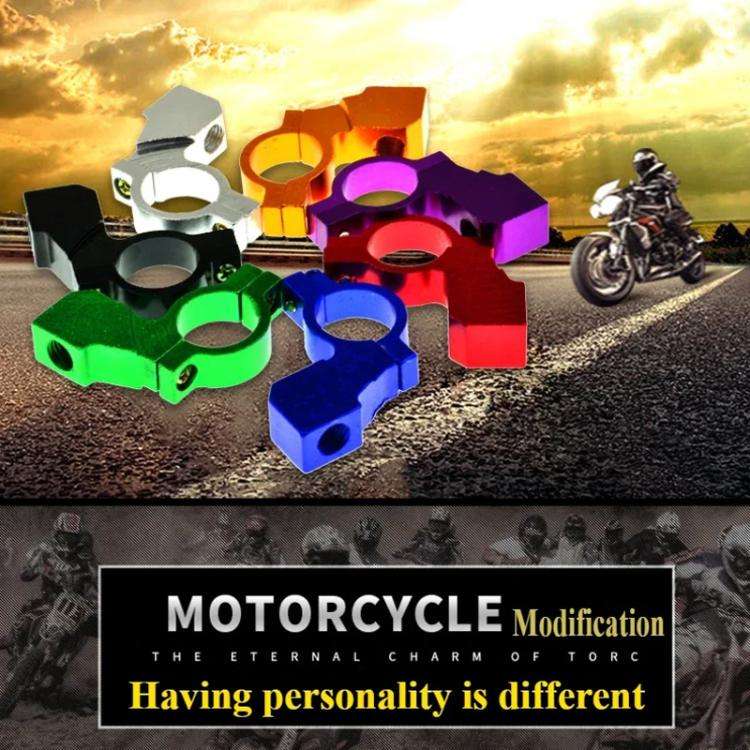 Motorcycle Modified Rear View Mirror Bracket Holder Clamp E-Bike Mirror Mount Reflector Clamp(Dar...