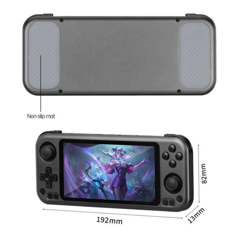 CB408 4.7-inch Touch Screen Handheld Game Console Supports WiFi Android 11 +Linux System 128G(Gray)
