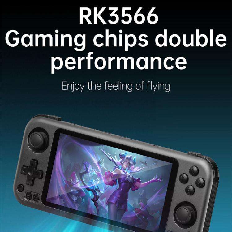 CB408 4.7-inch Touch Screen Handheld Game Console Supports WiFi Android 11 +Linux System 128G(Gray)
