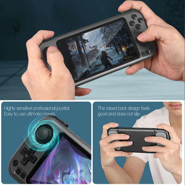 CB408 4.7-inch Touch Screen Handheld Game Console Supports WiFi Android 11 +Linux System 128G(Gray)
